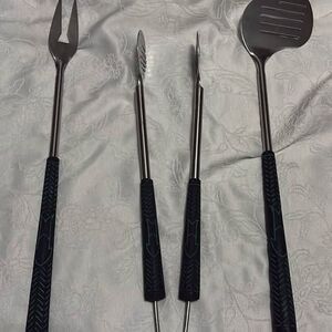 3-Piece Stainless Steel golf theme BBQ Tool Set